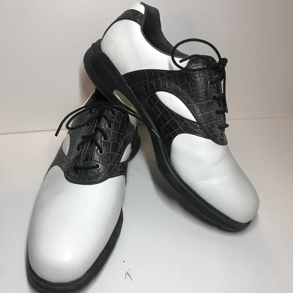 Etonic Men’s White and Brown Golf Shoes Size 11